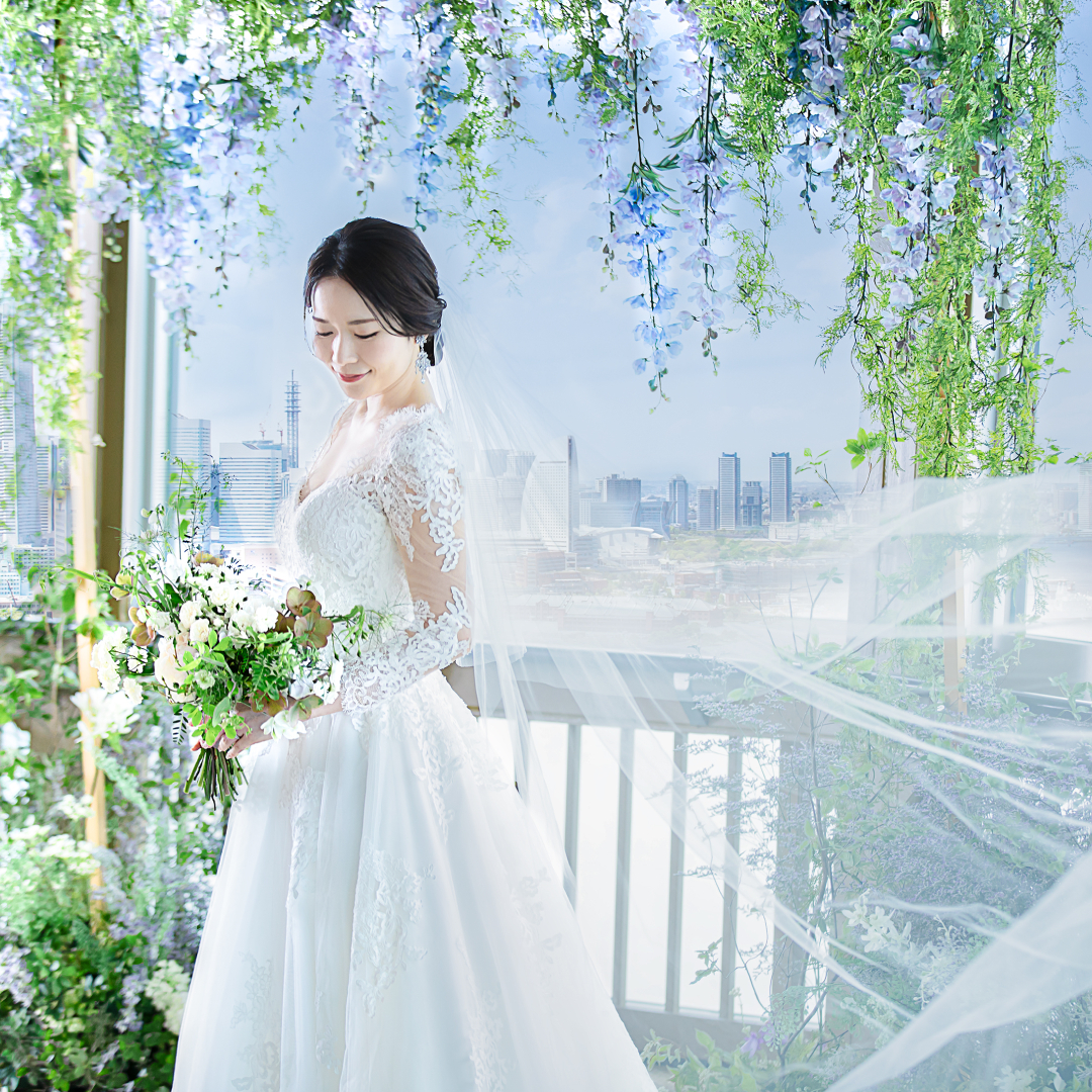 連休限定★26年6月新装＼地上100m海見えチャペル＆演出体験／ハーフコース試食