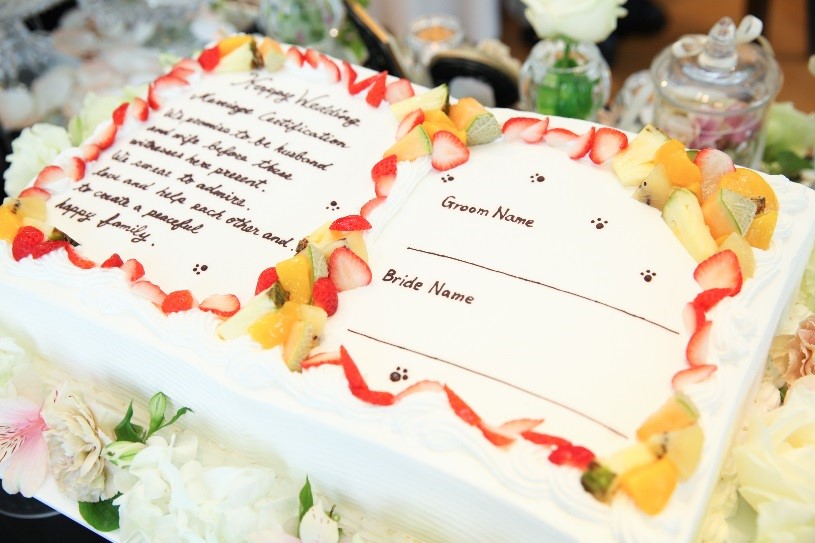 【BLOG】結婚証明書ウエディングケーキ