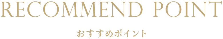おすすめポイント